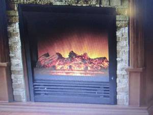 lot 170 image: Electric Fireplace insert , open bo...