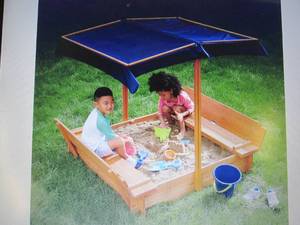 lot 180 image: Convertible Sandbox with Sunshade o...