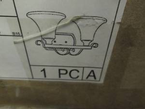lot 203 image: 2 Globe Light Fixture...