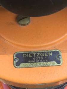 lot 19 image: Dietzgen 6370 Pro transit with hard case and tripod