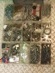lot 59 image: 15 Drawer hardware organizer with contents