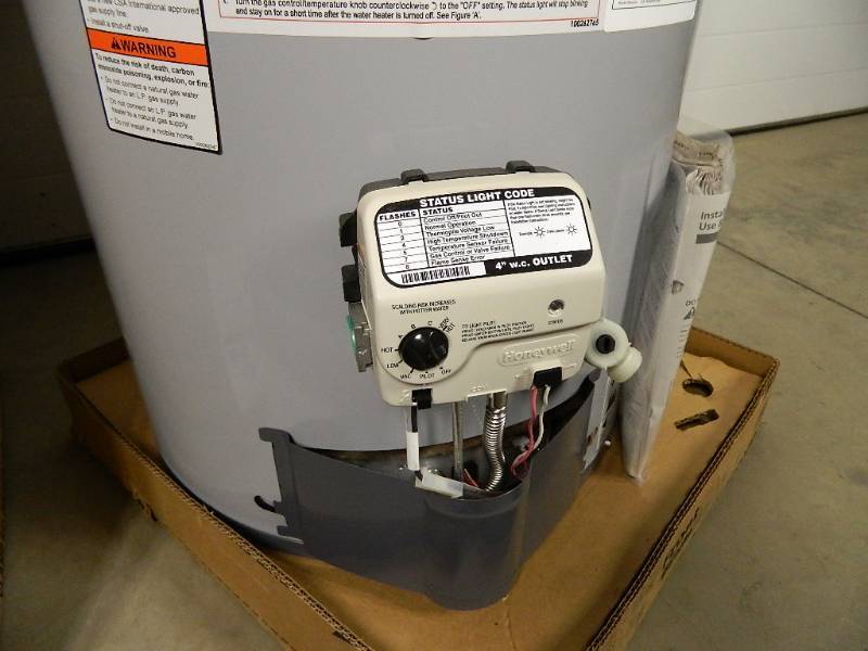 New 40 Gallon Natural Gas Water Heater (shipping dent) | New Merchandise,  Candy, Clothing, Lawn and Garden, BBQ, Toys, Electronics, Household,  Kitchen, Home Decoration, and More | K-BID