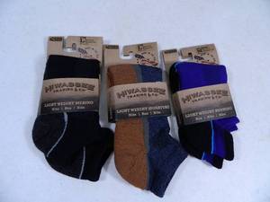 lot 22 image: 3 New Pair of Hiwassee Trading Merino Wool Socks