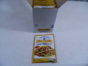 lot 52 image: New Box of Watkins Taco Seasonings