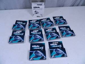 lot 123 image: 10 New Boxes of Gillette Mach 3 Razor Cartidges