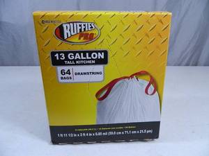 lot 153 image: 64 New Tall Kitchen Garbage Bags