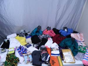 lot 169 image: Large Amount of New Socks, Gloves, Scarves, and More