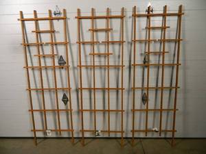 lot 10 image: 3 New 72 inch Wood Trellis