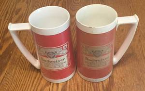 lot 49 image: 2 Budweiser Mugs