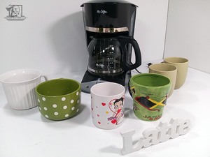 lot 328 image: Its Latte time Mr. Coffee and 5 fun cups