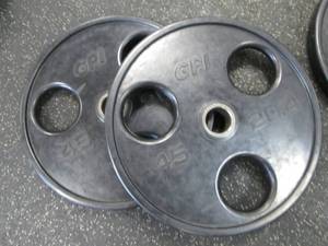 lot 50 image: (2) 45# Weights...
