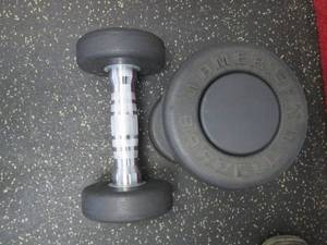 lot 59 image: (2) 5# Weights Like New...