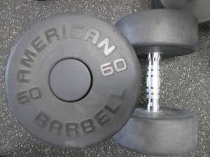 lot 70 image: (2) 60# Weights Like New...