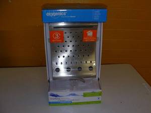 lot 3 image: Oxygenics Curve Brushed Nickel 3-Spray Rain Shower Head