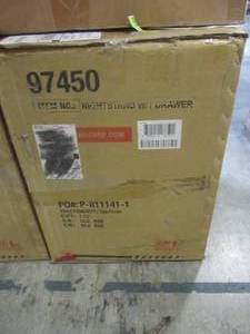 lot 109 image: Acme Furniture Uma White and Black Nightstand 97450