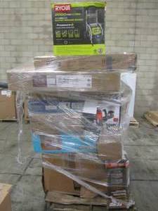 lot 111 image: WHOLESALE MIXED PALLET OF HOUSEWARES, GARAGE ITEMS AND OUTDOOR STORAGE