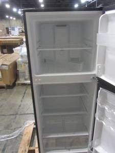 lot 123 image: Magic Chef 10.1 cu. ft. Top Freezer Refrigerator in Platinum Steel HMDR1000ST
