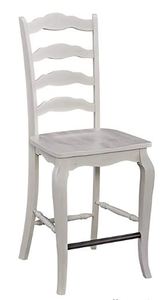 lot 126 image: Home Styles Seaside Lodge White Counter Stool 5523-89