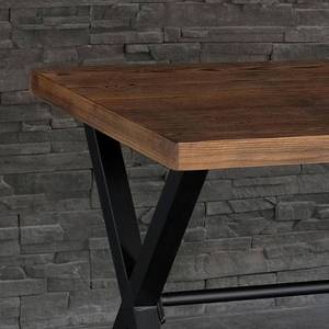 lot 130 image: AC Pacific BrownBlack Contemporary Industrial Computer DeskHallway Decor Nova Table NOVA-TABLE
