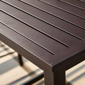 lot 134 image: Hampton Bay Mix and Match Brown Steel Outdoor Patio Bistro Table FTS70660AH