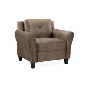 lot 139 image: Lifestyle Solutions Harvard Microfiber Chair with Rolled Arm in Brown CCHRFKS1M26BRRA