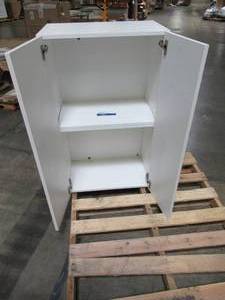 lot 205 image: J Collection Shaker Assembled 24x30x14 in. Wall Cabinet in Vanilla White W2430-2-WS
