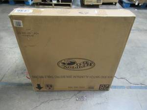 lot 219 image: Hampton Bay Commercial Grade Aluminum Brown Round Outdoor Bistro Table FTA60762A