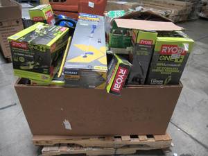 lot 230 image: WHOLESALE MIXED PALLET OF OUTDOOR POWER AND SHOP EQUIPMENT
