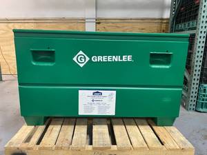 lot 2 image: GREENLEE 48-in W x 24-in L x 25 in Steel storage box