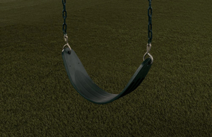 lot 11 image: CREATIVE CEDAR DESIGNS Ultimate Green Swing Seat with Chain