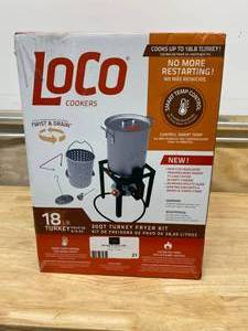 lot 21 image: LOCO COOKERS Loco 30QT Propane Turkey Fryer