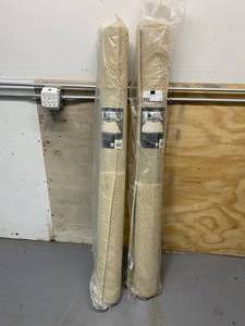 lot 41 image: MOHAWK Lot of Two 5 x 7 area rugs.  Color is Biscuit Gold