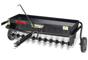 lot 93 image: BRINLY-HARDY 40 in. Tow-Behind Combination Aerator-Spreader