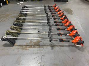 lot 96 image: ECHO Lot of 12 Straight Shaft Gas Trimmers.  Models SRM-225, PAS-225, SRM-266