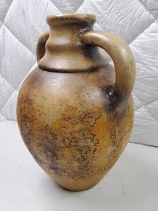 Decorative Two Handle Clay Pot