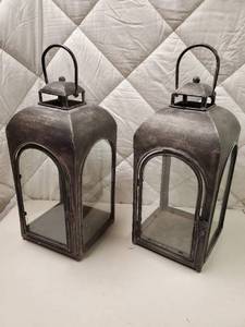 Pair of Outdoor Decorative Lanterns
