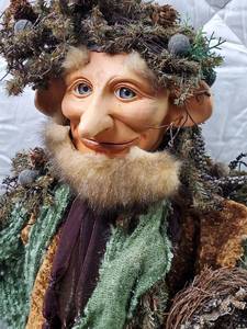 Elf with Tree Decoration