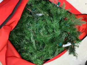 Christmas Greenery With Lights