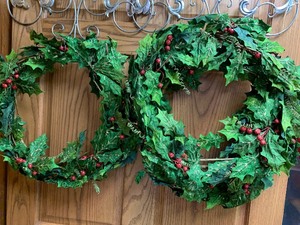 Three Christmas Decorative Wreaths