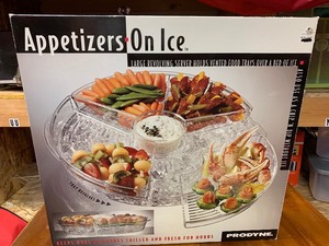 Appetizers on Ice Serving Dishes