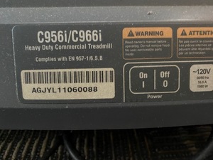 lot 1 image: Precor 956i Commercial Treadmill