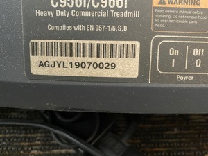 lot 2 image: Precor 956i Commercial Experience Treadmill.