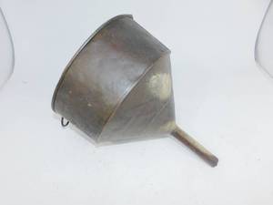 lot 12 image: Vintage Galvanized Metal Oil Funnel