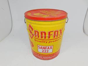 lot 15 image: Vintage Metal Sanfax 222 Container