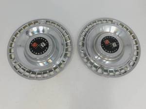 lot 26 image: Vintage 2 Chevrolet Hub Caps
