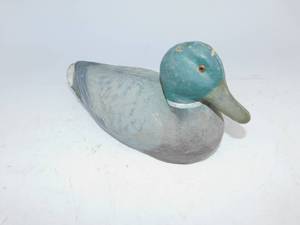 lot 56 image: Vintage Cork Wood Duck Decoy