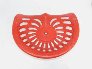lot 65 image: Vintage Red Tractor Seat