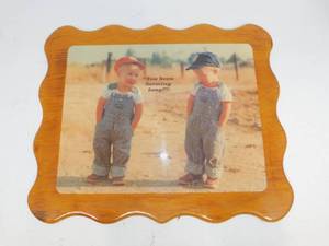 lot 85 image: Lacquered Wood Farm Picture