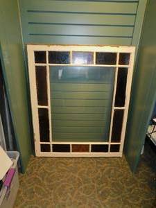 lot 92 image: Vintage Stained Glass Window