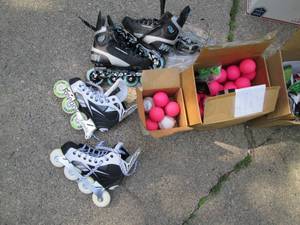 lot 10 image: (2) Pair of Rollerblades (5 & 6) & ...